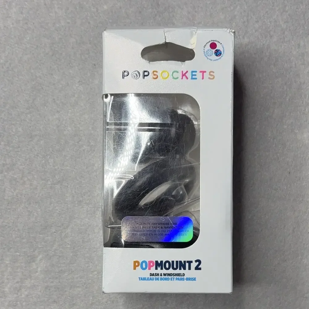 PopSockets PopMount 2 Car Mount Dashboard Windshield Rotating Adjustable Black
